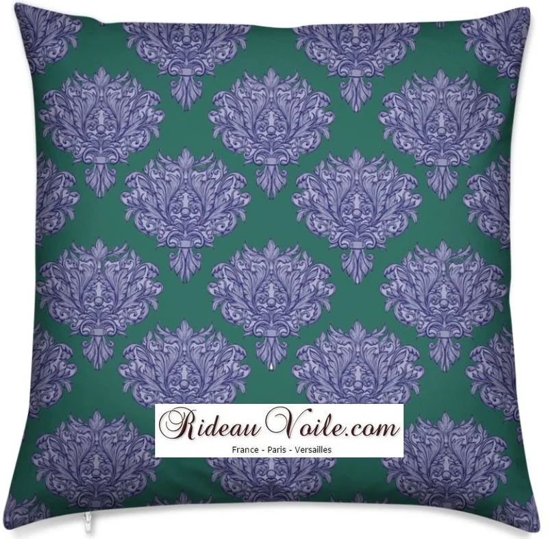 Tissu ameublement plantes grosses fleurs rideau Baroque mètre motif vintage voilage