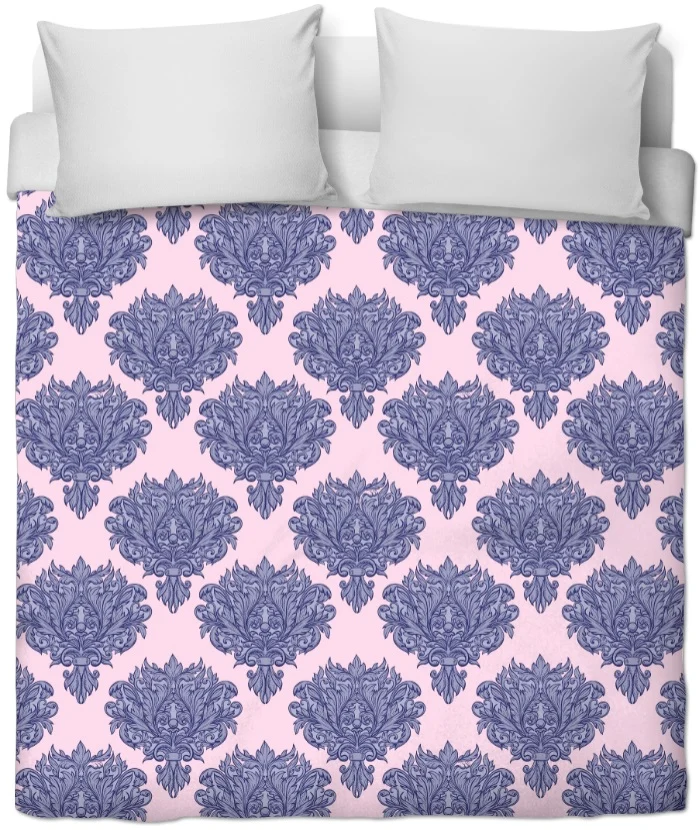 Boutique tissu ameublement rose style Empire Baroque mètre imprimé fleurs flowers fabric