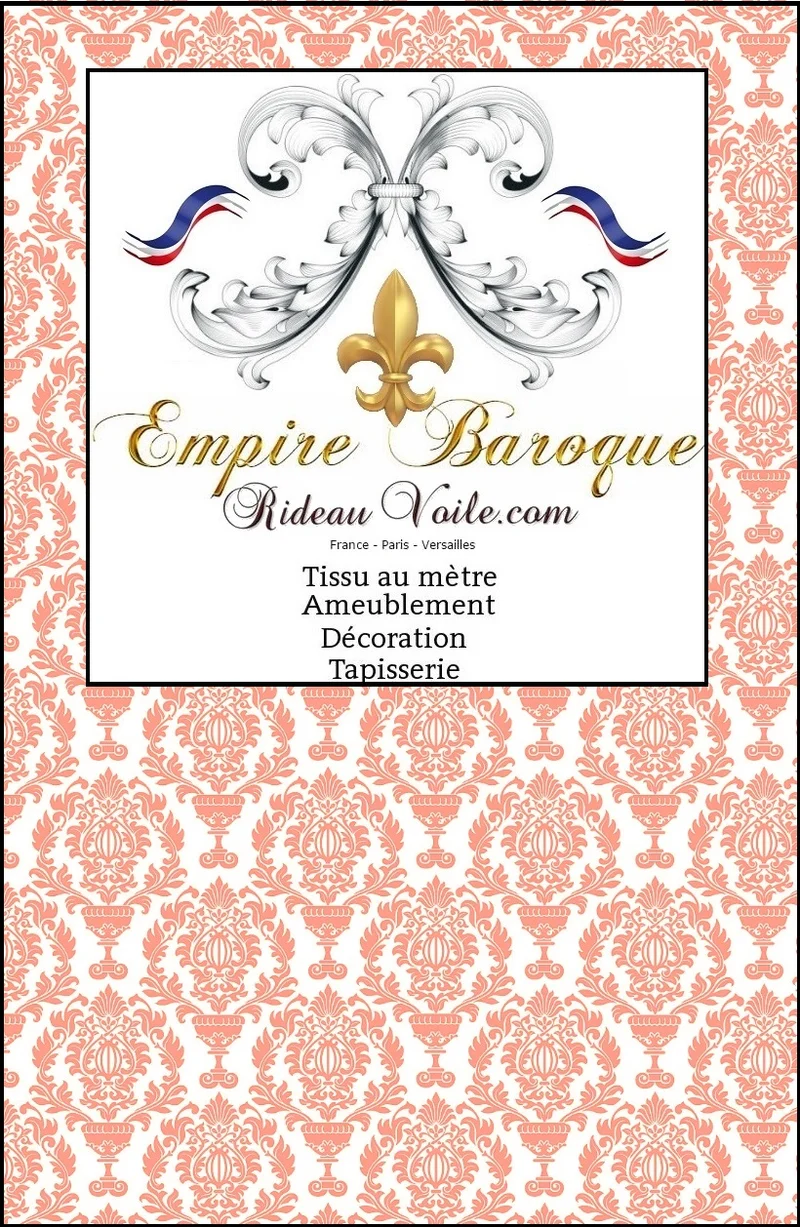 Tissu ameublement Motif Baroque au mètre rideau imprimé fleurs damassé