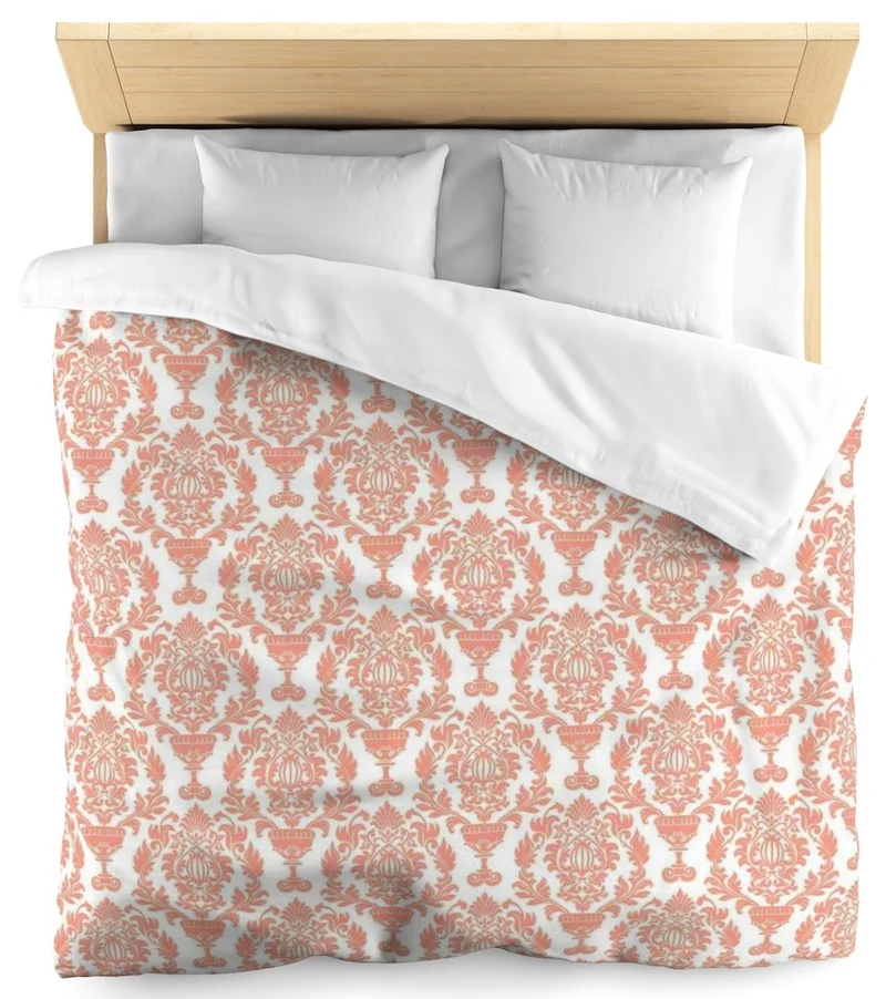 Tissu ameublement Motif Baroque au mètre rideau imprimé fleurs damassé