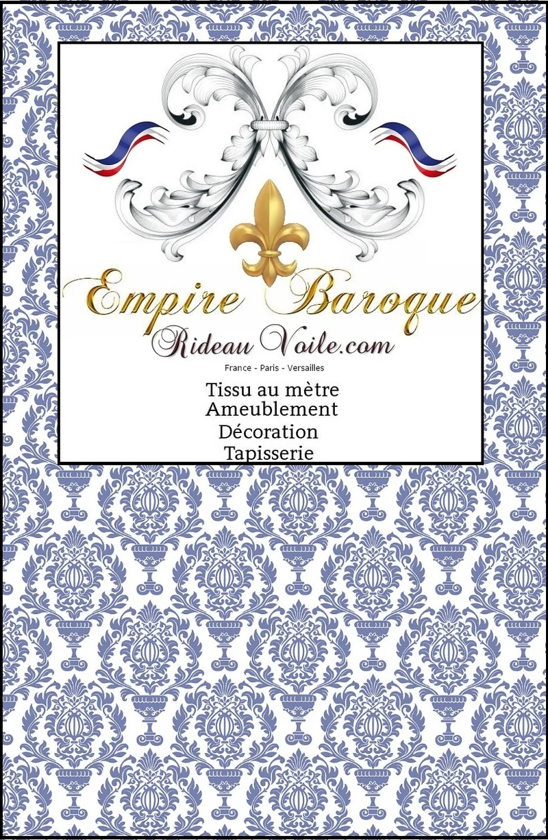 Tissu ameublement Imprimé Damasco Damassé Baroque au mètre rideau store fleurs