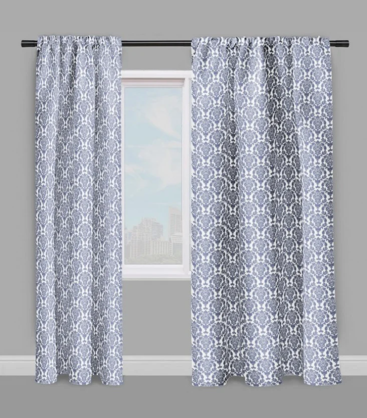 Tissu ameublement Imprimé Damasco Damassé Baroque au mètre rideau store fleurs