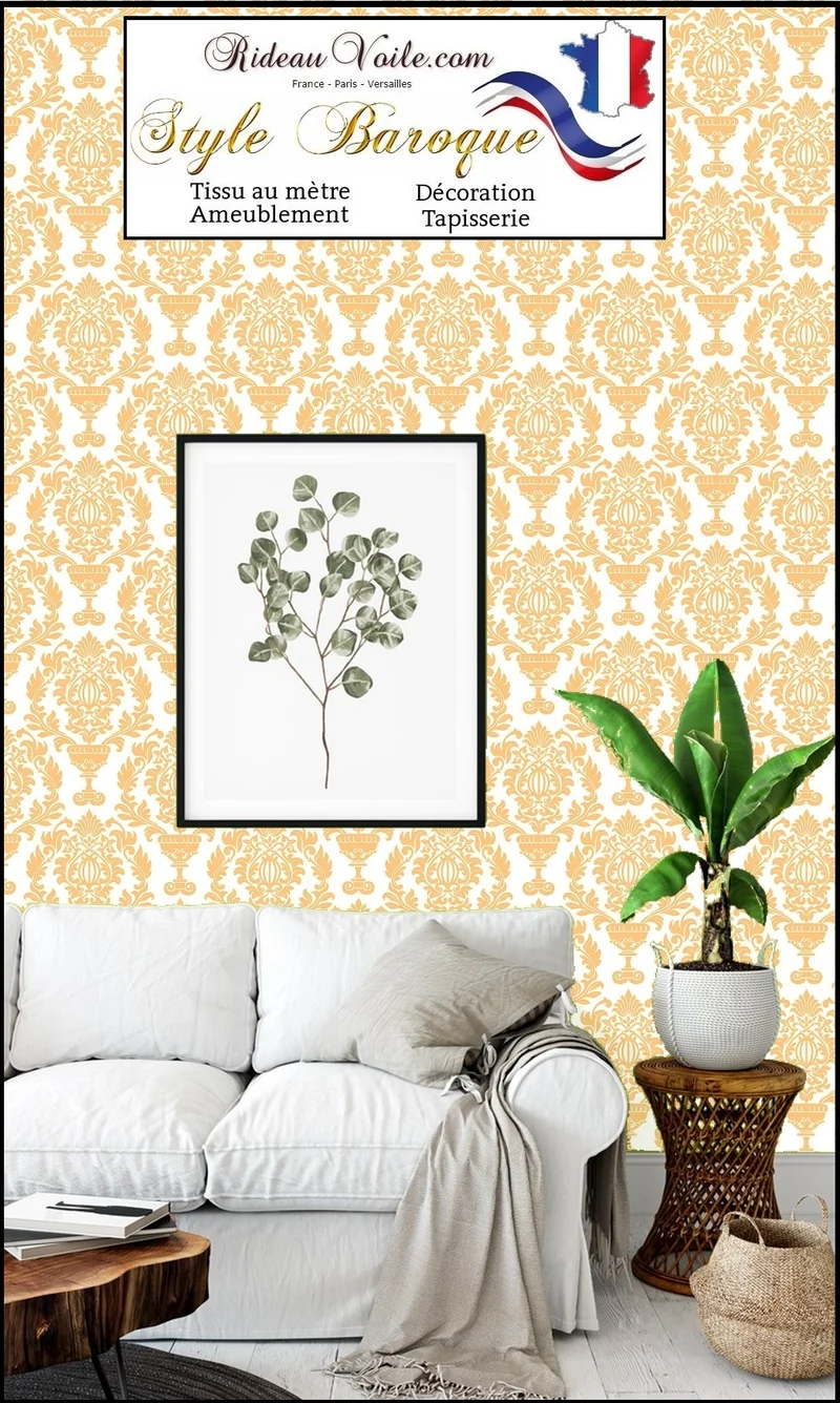 Boutique tissu damassé tapisserie ameublement Baroque mètre rideau French fabrics