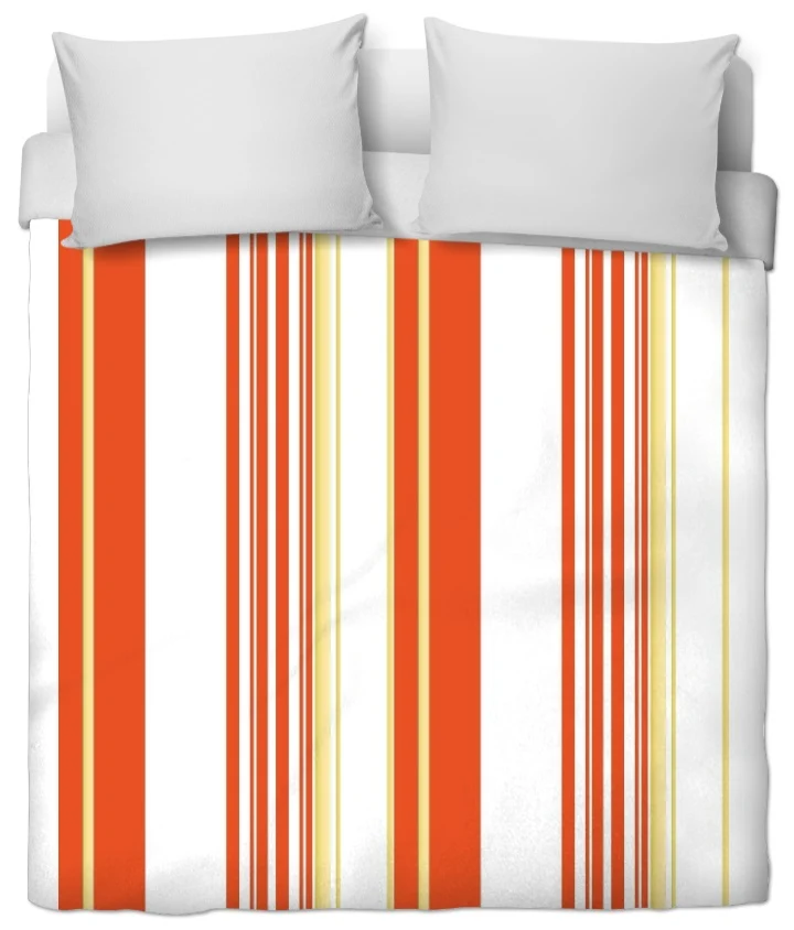 Tissu motif rayures jaune au mètre rideau rayés lignes verticales orange Muster Streifen