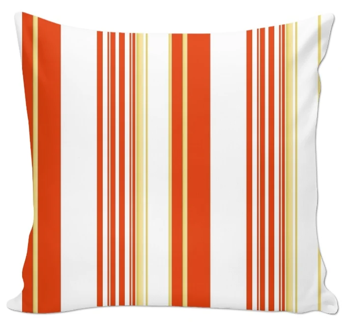 Tissu motif rayures jaune au mètre rideau rayés lignes verticales orange Muster Streifen