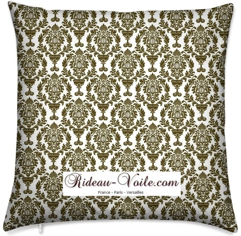 Tissu tapisserie imprimé motif Baroque fleurs mètre rideau voilage ignifugé occultant