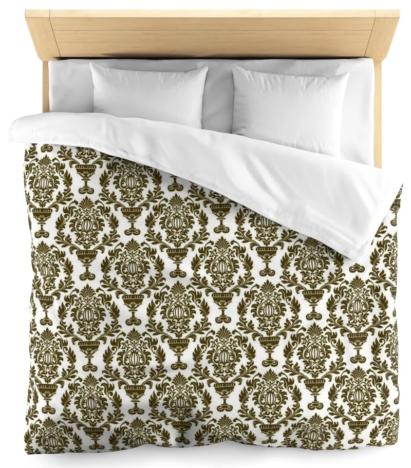 Tissu tapisserie imprimé motif Baroque fleurs mètre rideau voilage ignifugé occultant