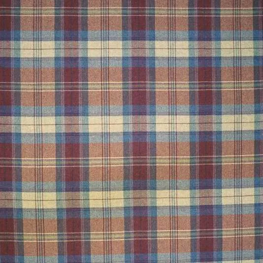 Tissu à carreaux tartan carré laine bordeaux bleu rouge gris au mètre