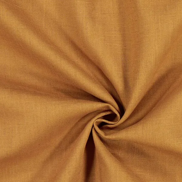 Toile architecte intérieur tissu Lin uni naturel mètre ocre confection rideau