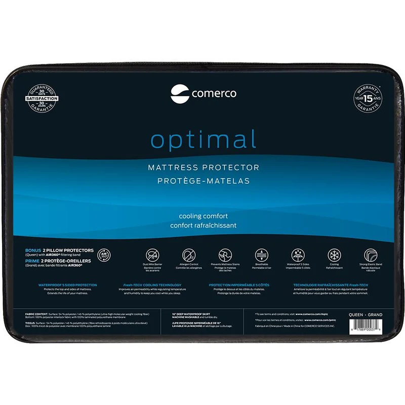 Comerco Protège matelas Optimal 100% imperméable 5 côtés
