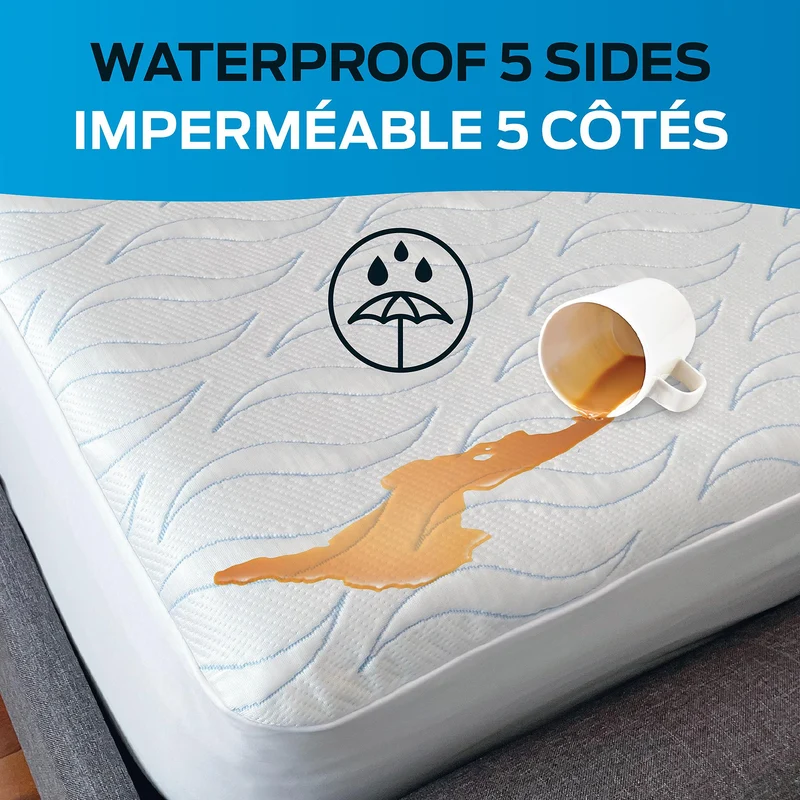 Comerco Protège matelas Optimal 100% imperméable 5 côtés