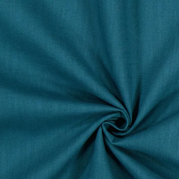Toile de Lin uni 100% tissu naturel haut qualité au mètre bleu canard rideau canapé
