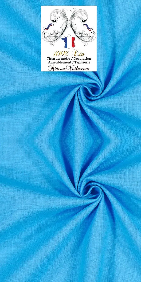Toile de Lin uni 100% tissu ameublement rideau décoration. ύφασμα κουρτίνας λινού
