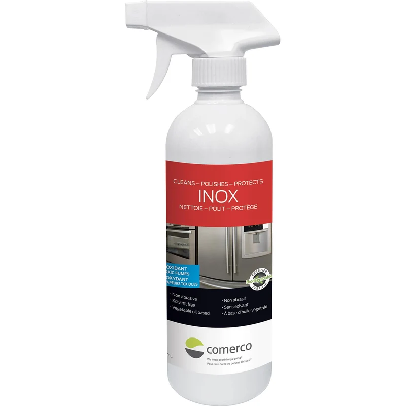 Comerco Ensemble d'entretien pour acier inoxydable avec gant applicateur - 500ml 3341.10201