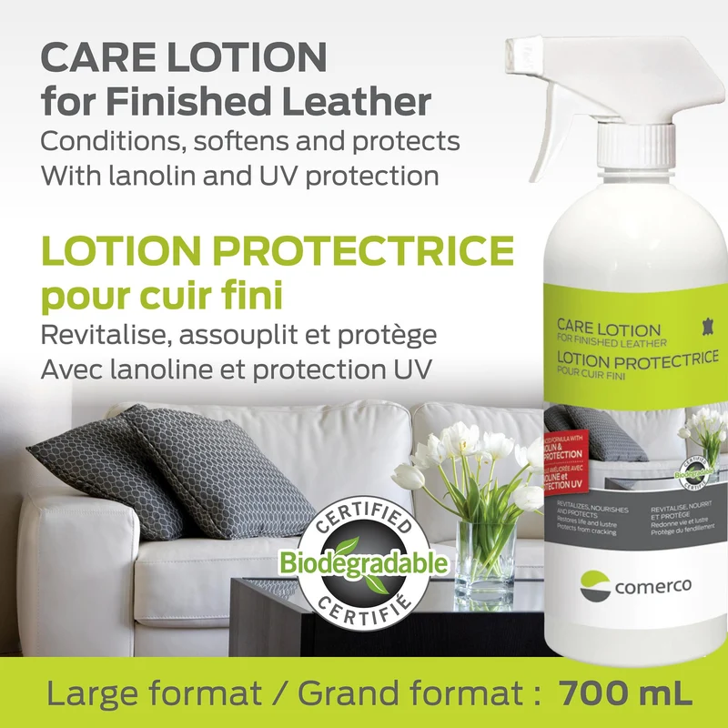 Comerco Ensemble complet pour le soin du cuir avec protection UV - 2 x 700 ML 2321.10701