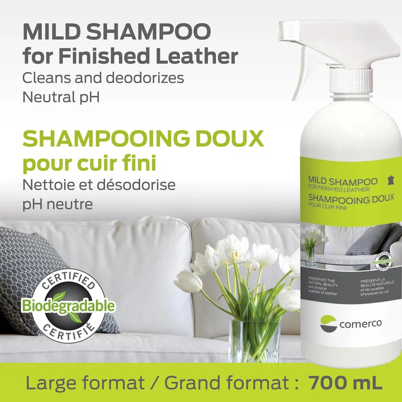 Comerco Ensemble complet pour le soin du cuir avec protection UV - 2 x 700 ML 2321.10701