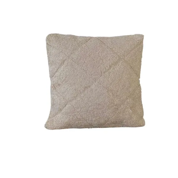 Coussin carré Tufté naturel