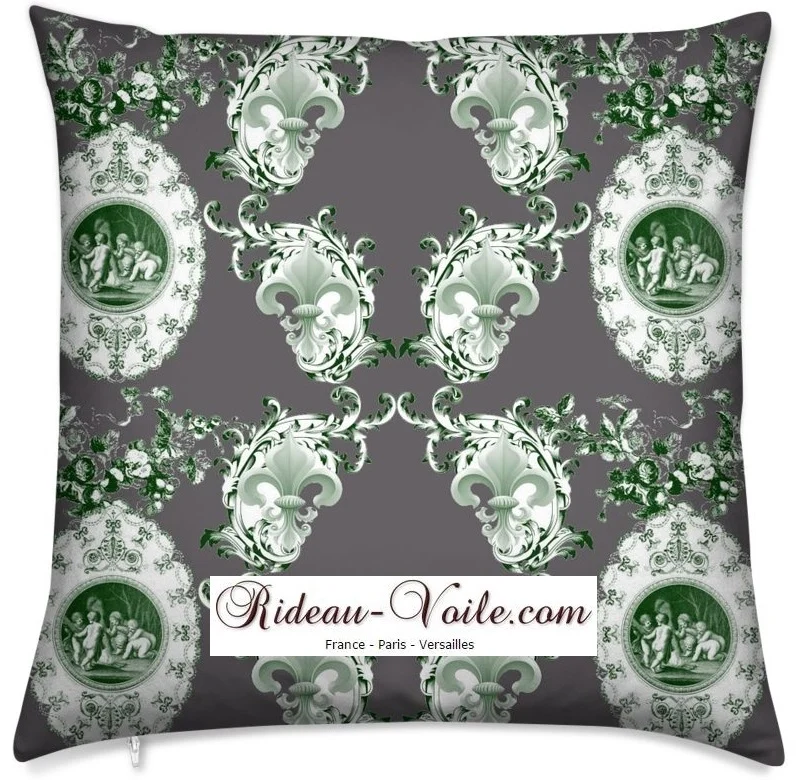 Tissu Toile de Jouy ANGES Liturgical Renaissance fabric cherub tapestry furnishings meter