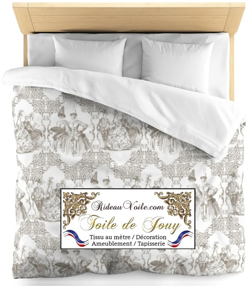 Boutique jacquard design Toile de Jouy tissu mètre ameublement rideau voilage