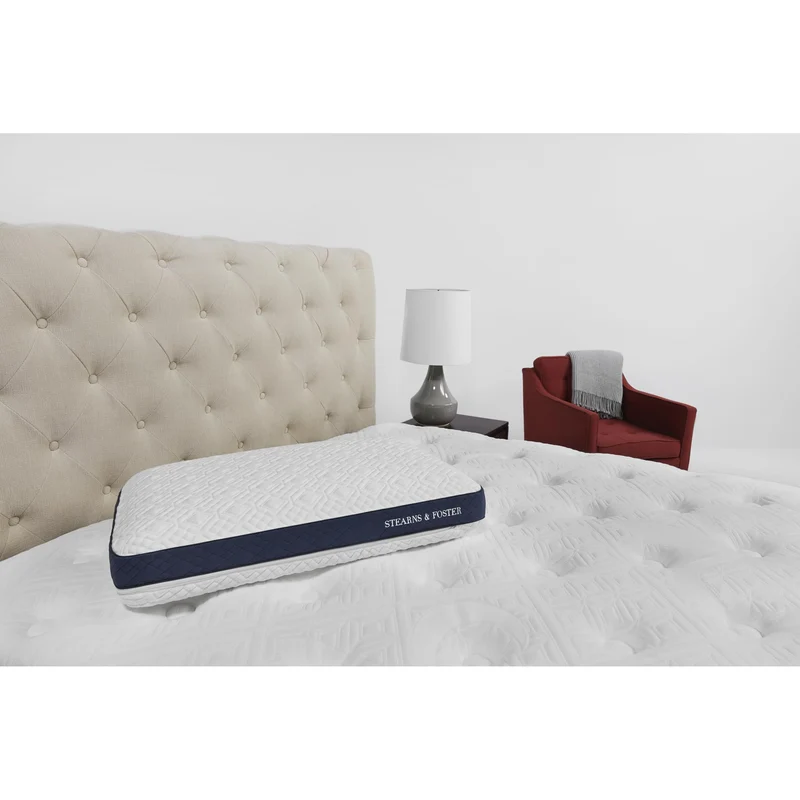 Stearns & Foster Oreiller de format grand Oreiller de lit en mousse mémoire avec housse Tencel pour grand lit