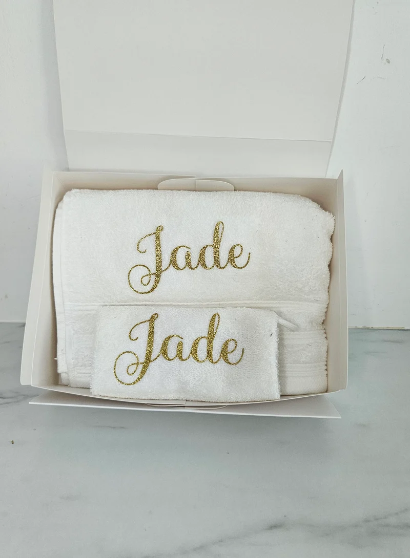 Serviette blanche box bain