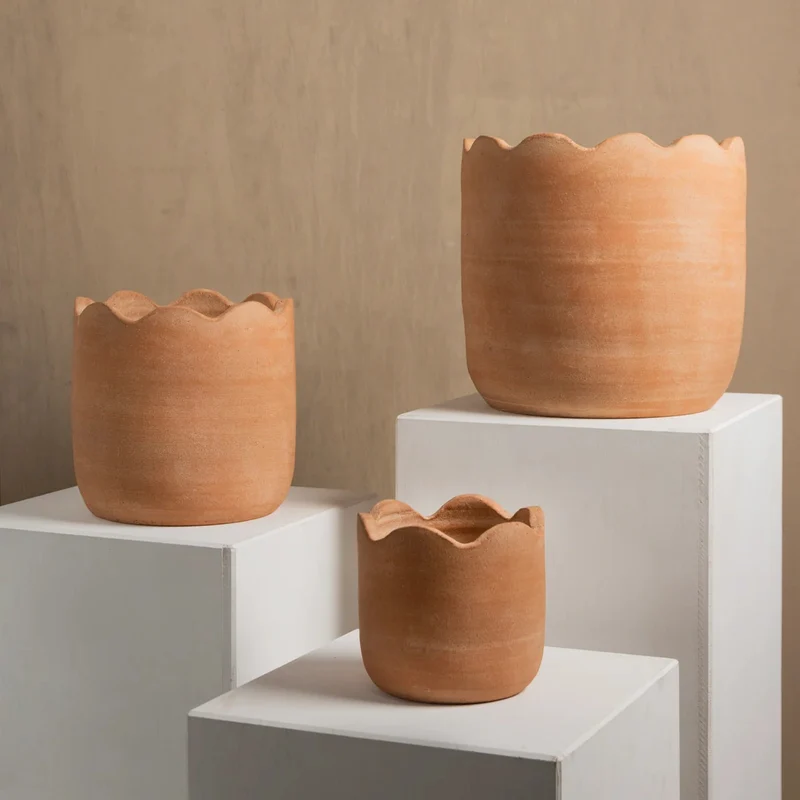 Scallop Terracotta Planter