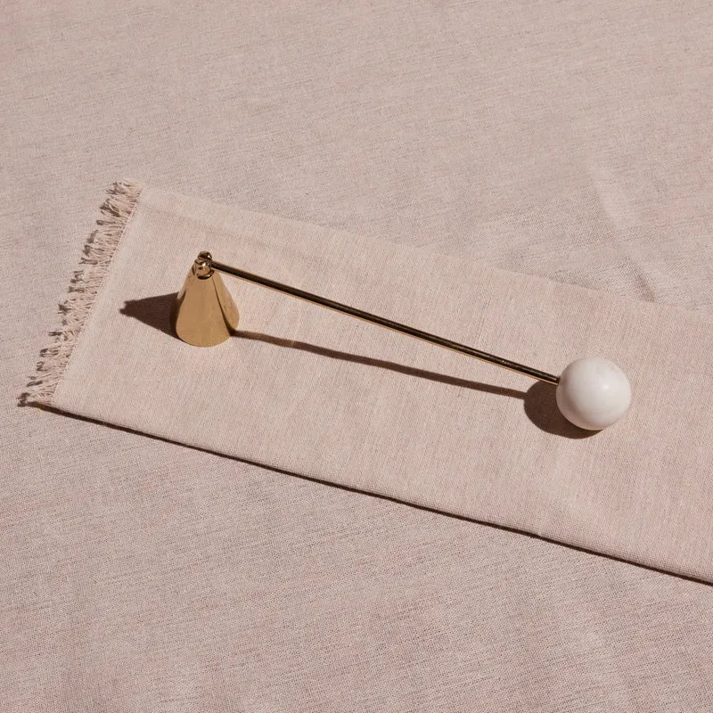Linea White Marble Candle Snuffer