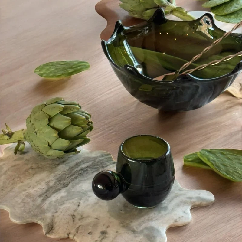 Verde Recycled Glass Centerpiece