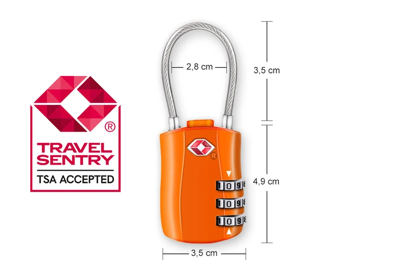 MINI CADENAS À CODE TSA
