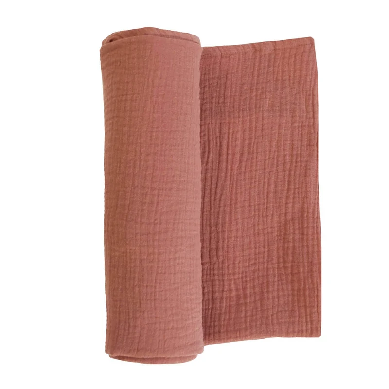 Maxi lange en gaze de coton MARSALA