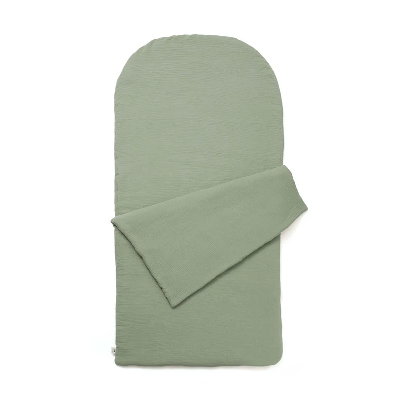 Sac de couchage enfant gaze de coton VERT SAUGE