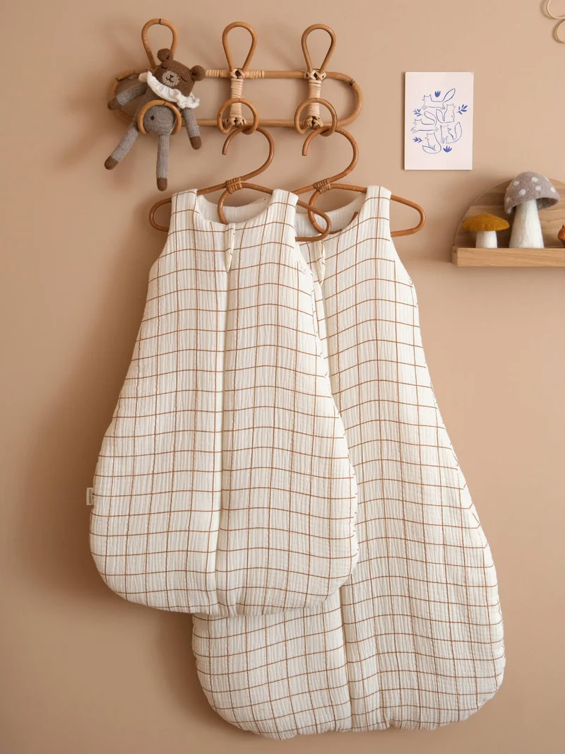 Gigoteuse ouverture devant gaze de coton CARREAU CAMEL TOG 2