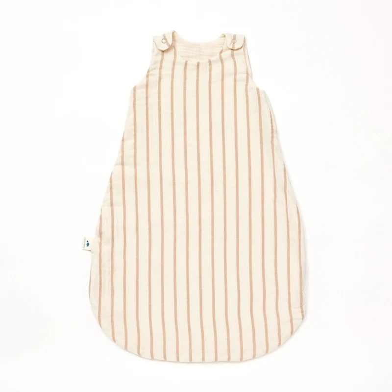 Gigoteuse gaze de coton RAYURES BEIGE TOG 1