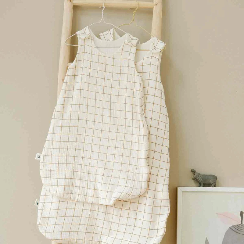Gigoteuse gaze de coton CARREAU CAMEL TOG 1