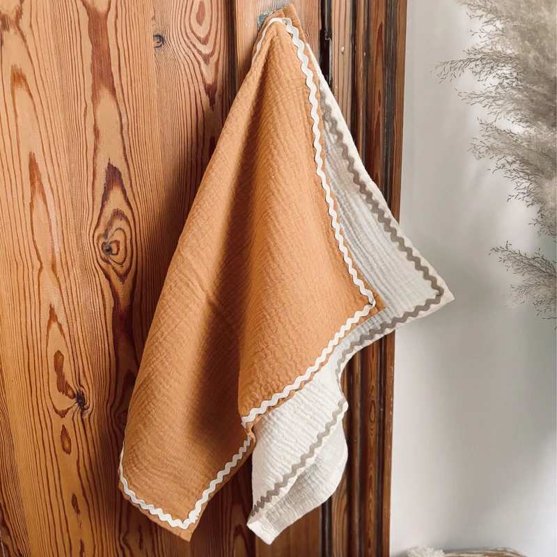 Lot de 2 essuie-mains gaze de coton