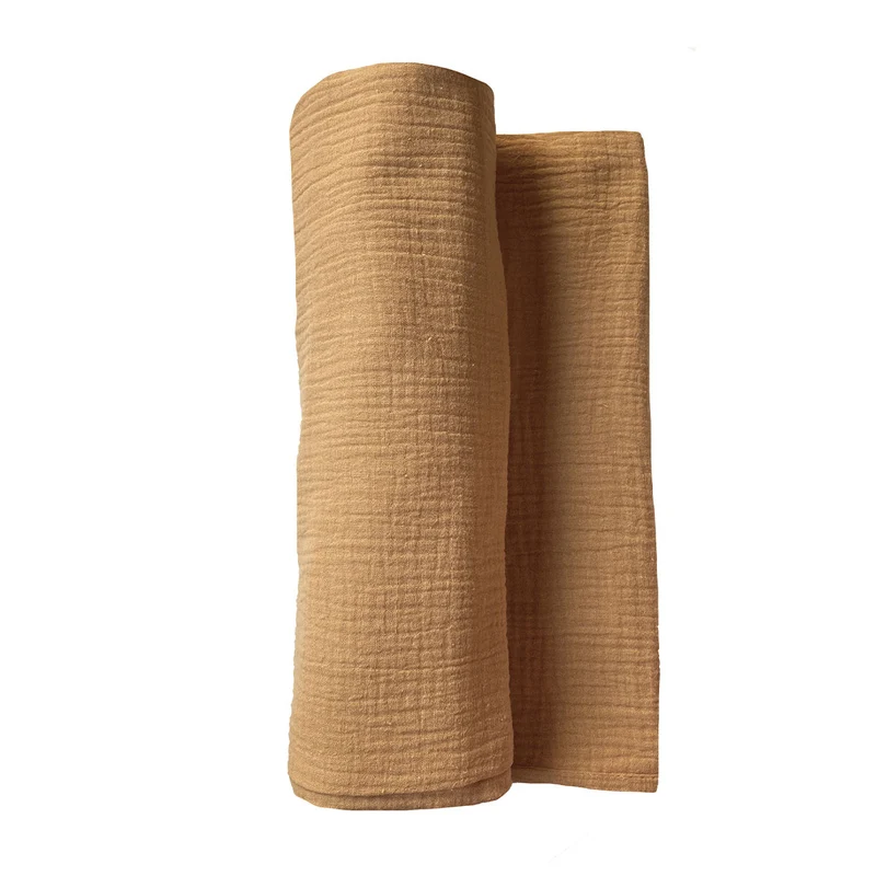 Maxi lange en gaze de coton CAMEL - Imparfaits