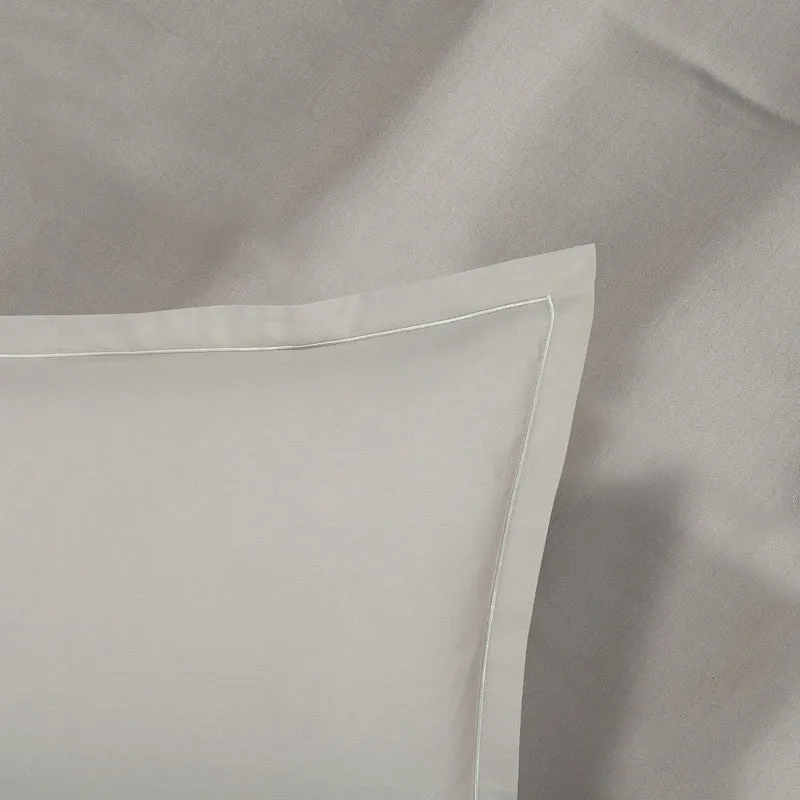Ensemble de draps satin de coton - Uni 1 baratta Taupe 01