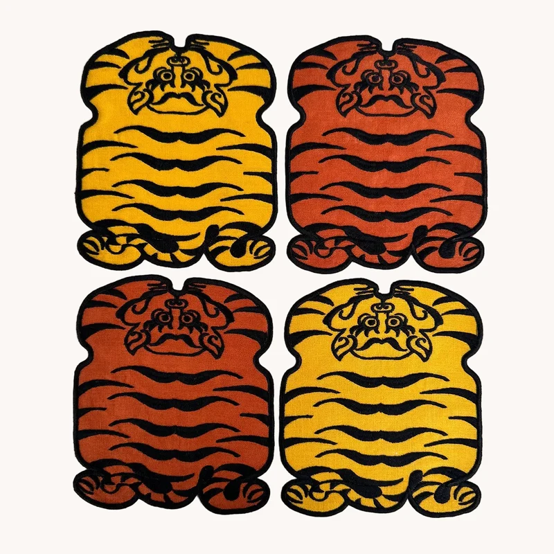 Imperial Tiger Cocktail Napkins | Set of 4