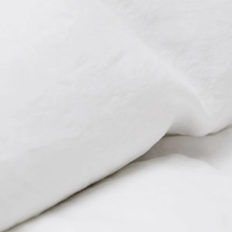 Housse de couette en lin lavé 190g/m² • Blanc