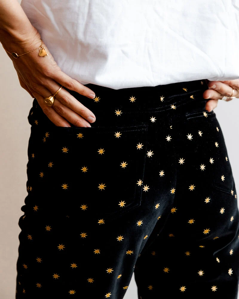 Twiggy Velours etoiles