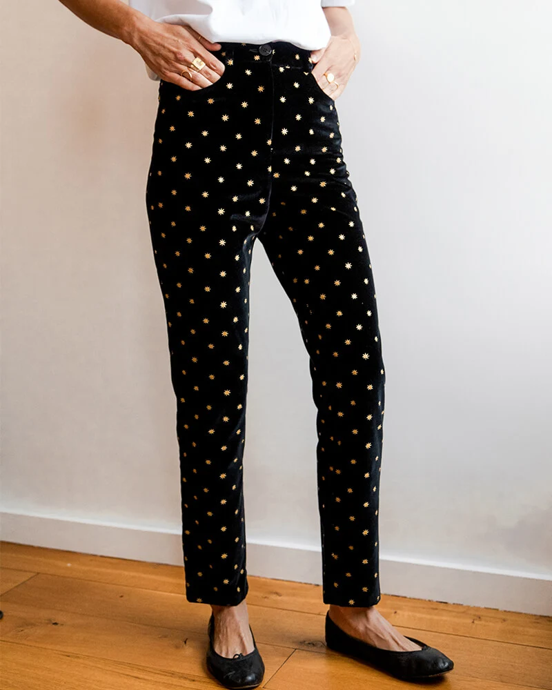 Twiggy Velours etoiles