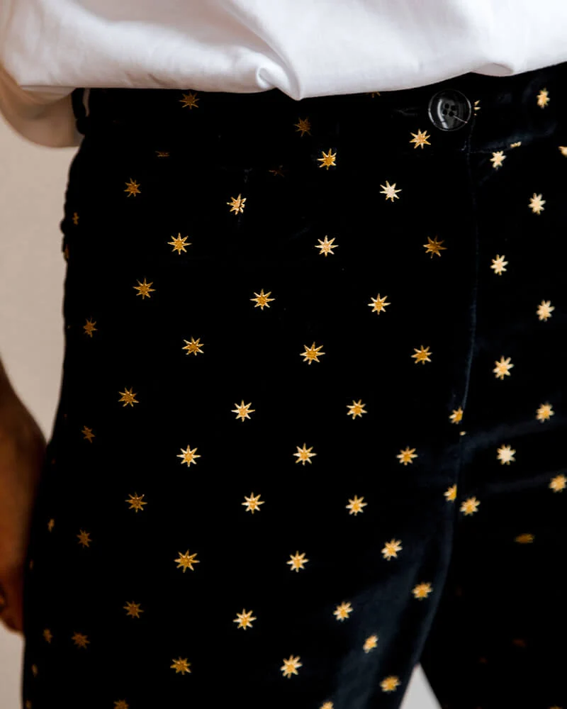 Twiggy Velours etoiles