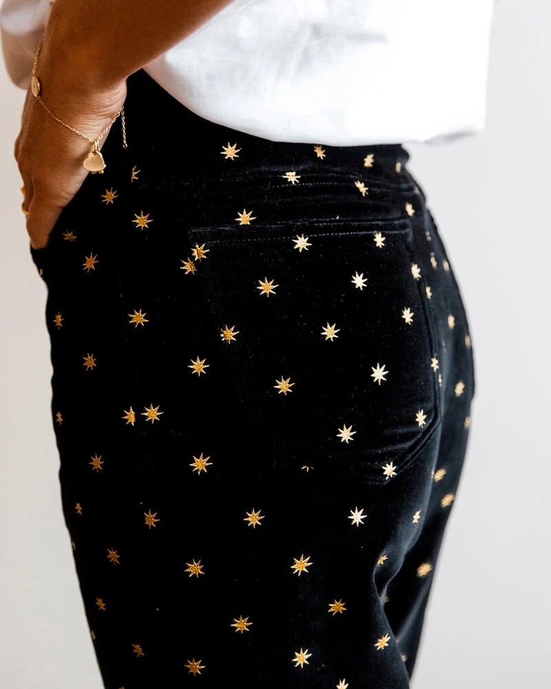 Twiggy Velours etoiles