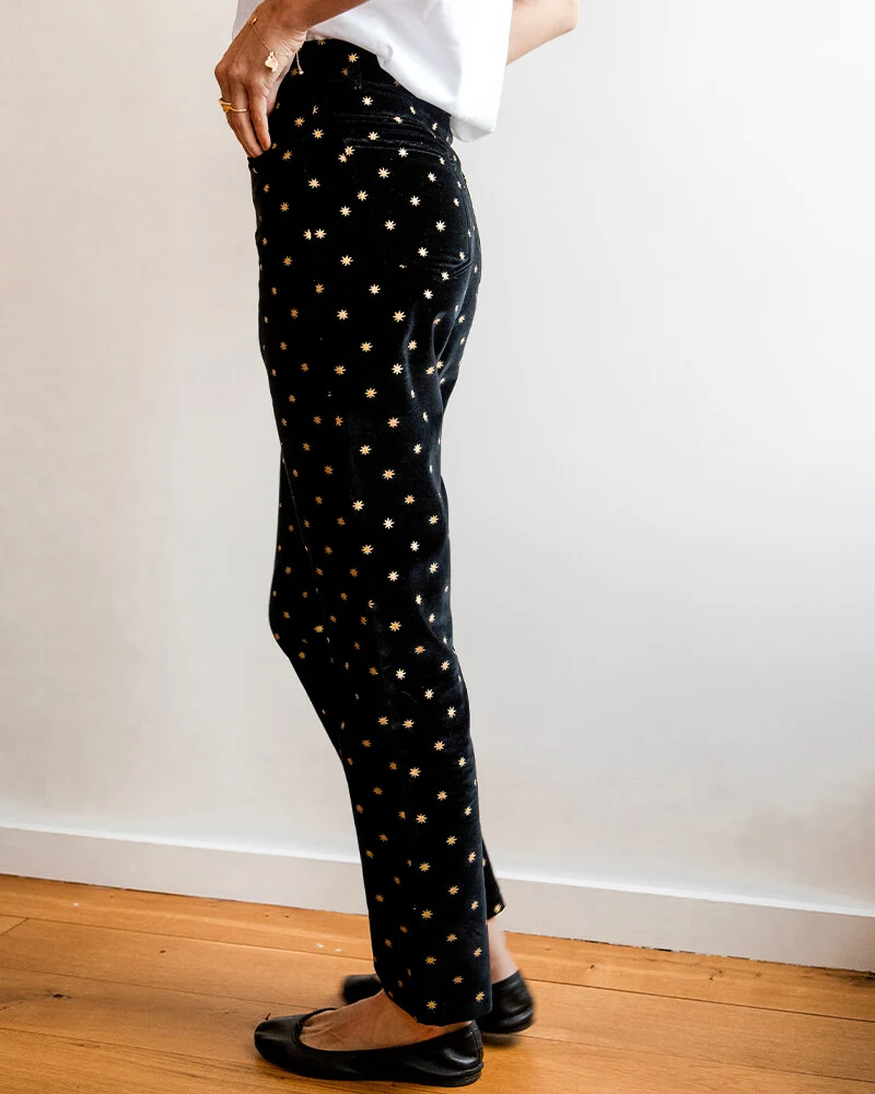 Twiggy Velours etoiles