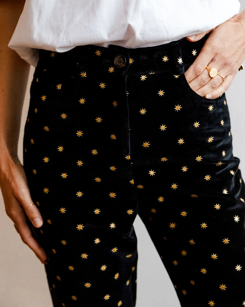 Twiggy Velours etoiles