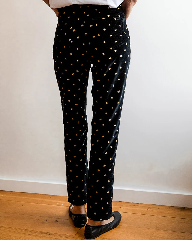 Twiggy Velours etoiles