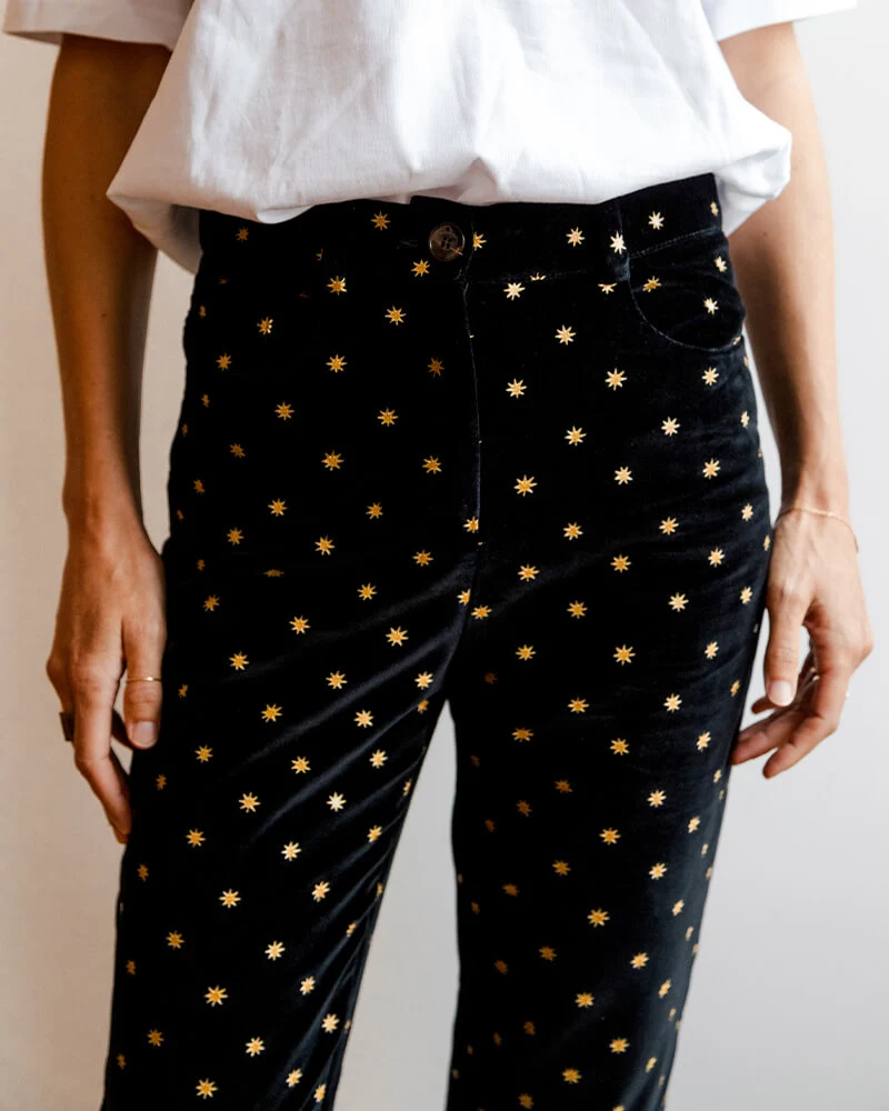 Twiggy Velours etoiles