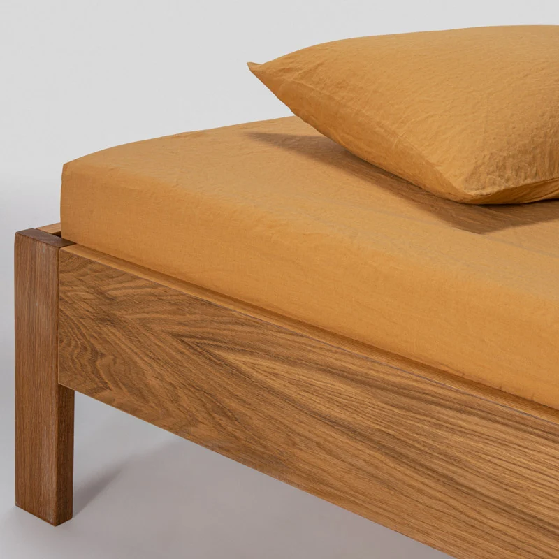 Parure de lit en lin lavé 190g/m² • Miel