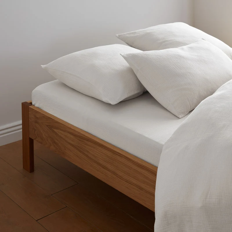 Parure de lit en gaze de coton 185g/m² • Blanc