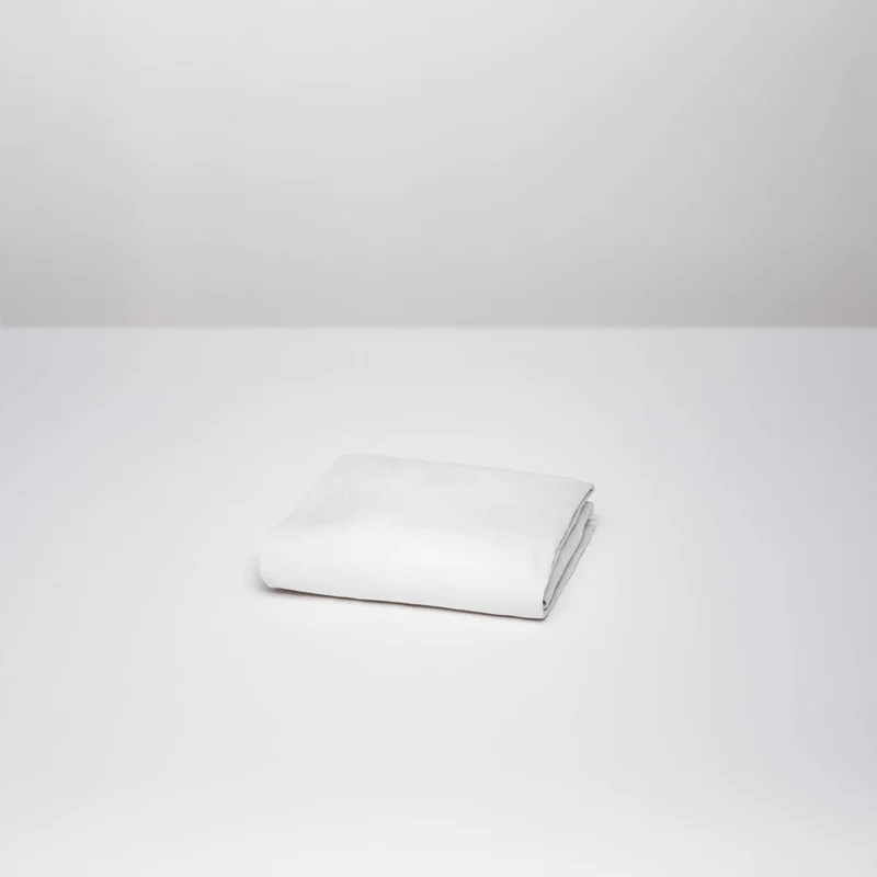 Drap housse en gaze de coton 185g/m² • Blanc